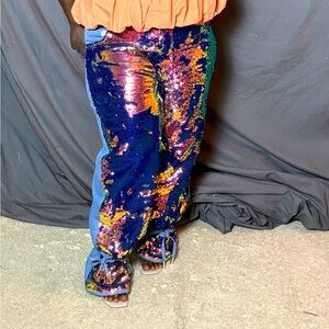 Sequin Front Boyfriend Jeans